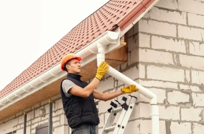 Pose et remplacement de gouttières à Cervières